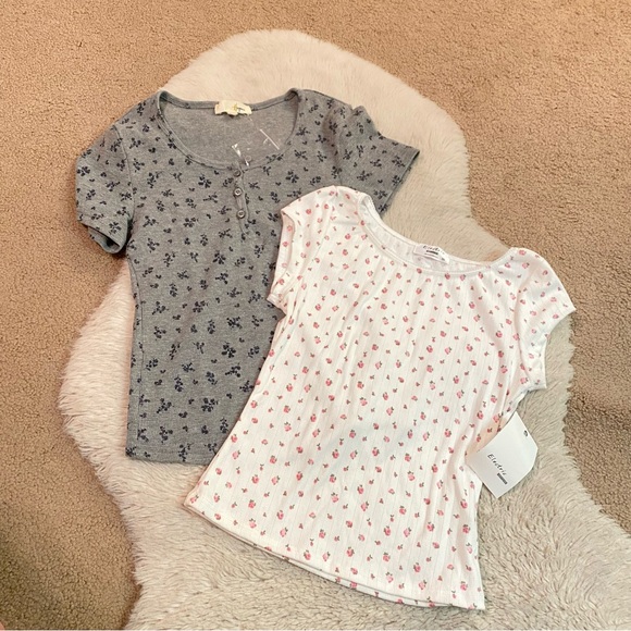 Electric Family Other - Floral Short Sleeve Fitted Tee Bundle